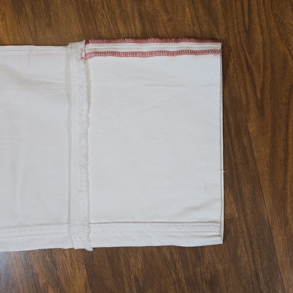 Pilcro and the Letterpress Cropped Off White Pants with Wide Cuff - Picture 3 of 11